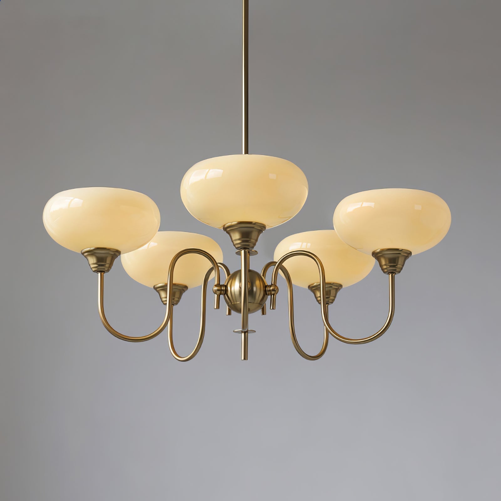 Nielsen Vintage LED Métal Verre Lustre Salon