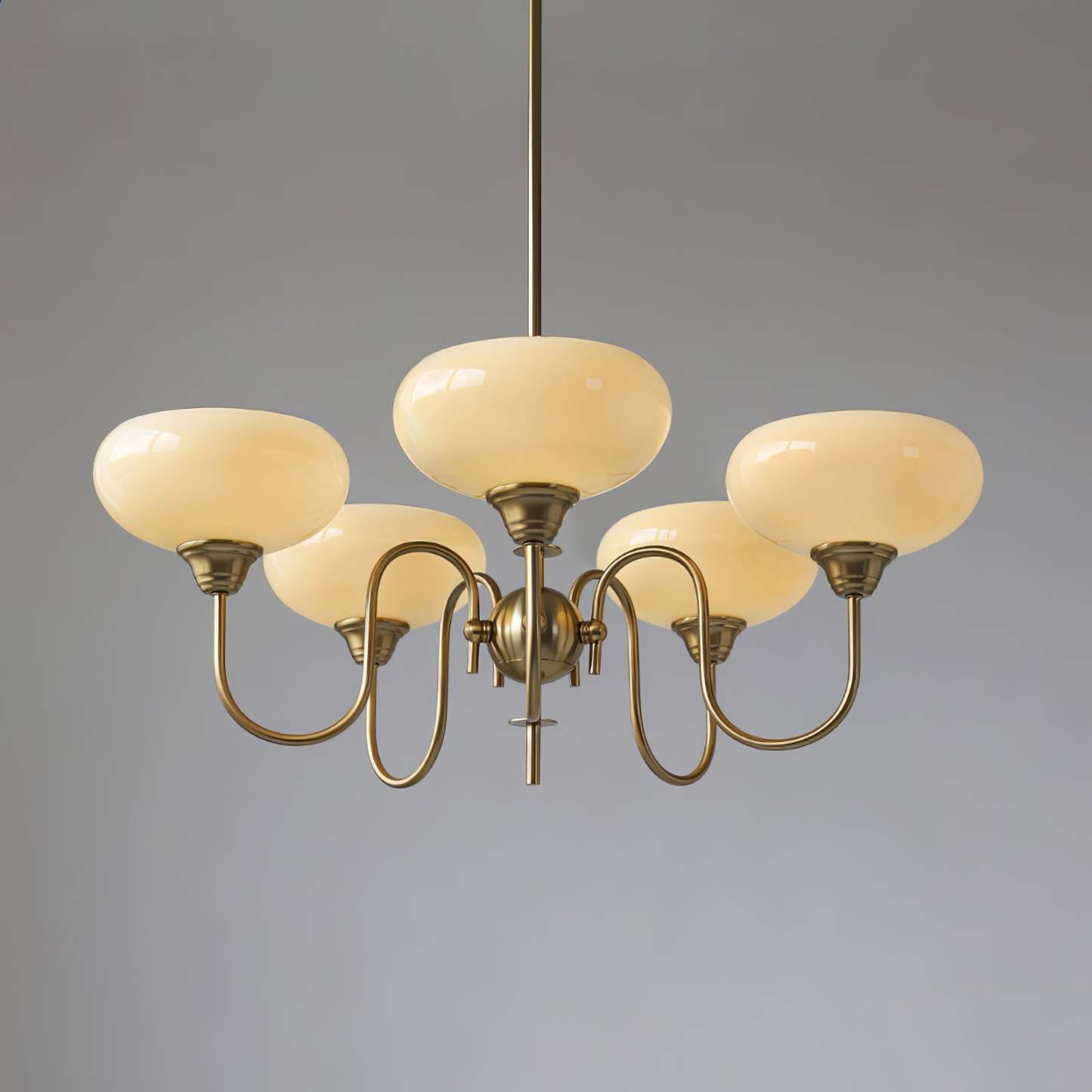 Nielsen Vintage LED Métal Verre Lustre Salon