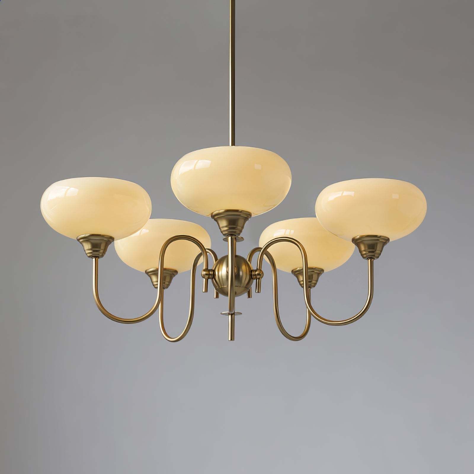 Nielsen Vintage LED Métal Verre Lustre Salon