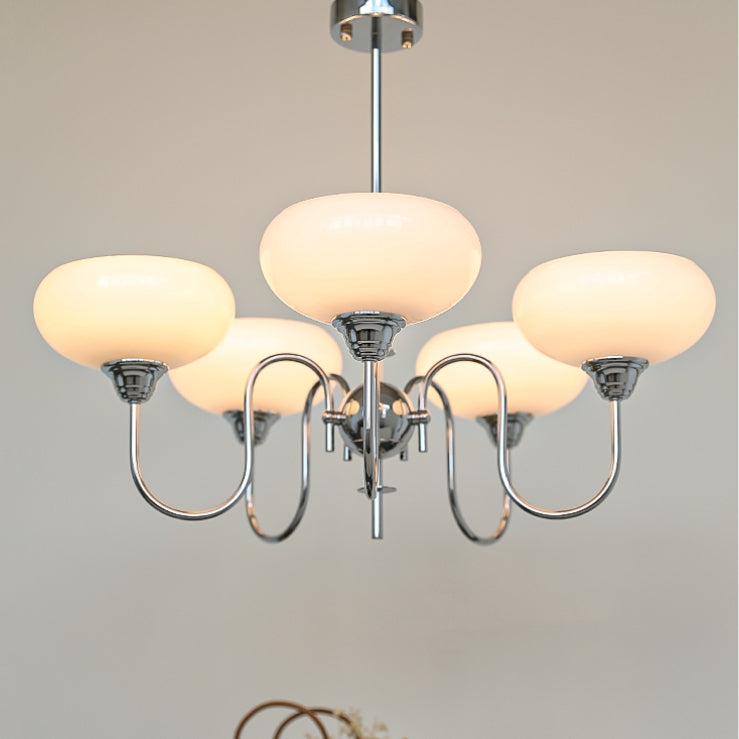 Nielsen Vintage LED Métal Verre Lustre Salon