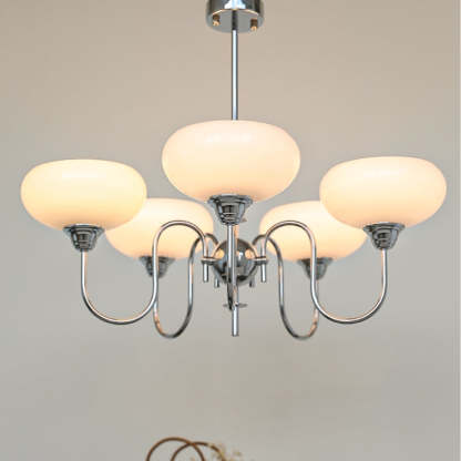 Nielsen Vintage LED Métal Verre Lustre Salon