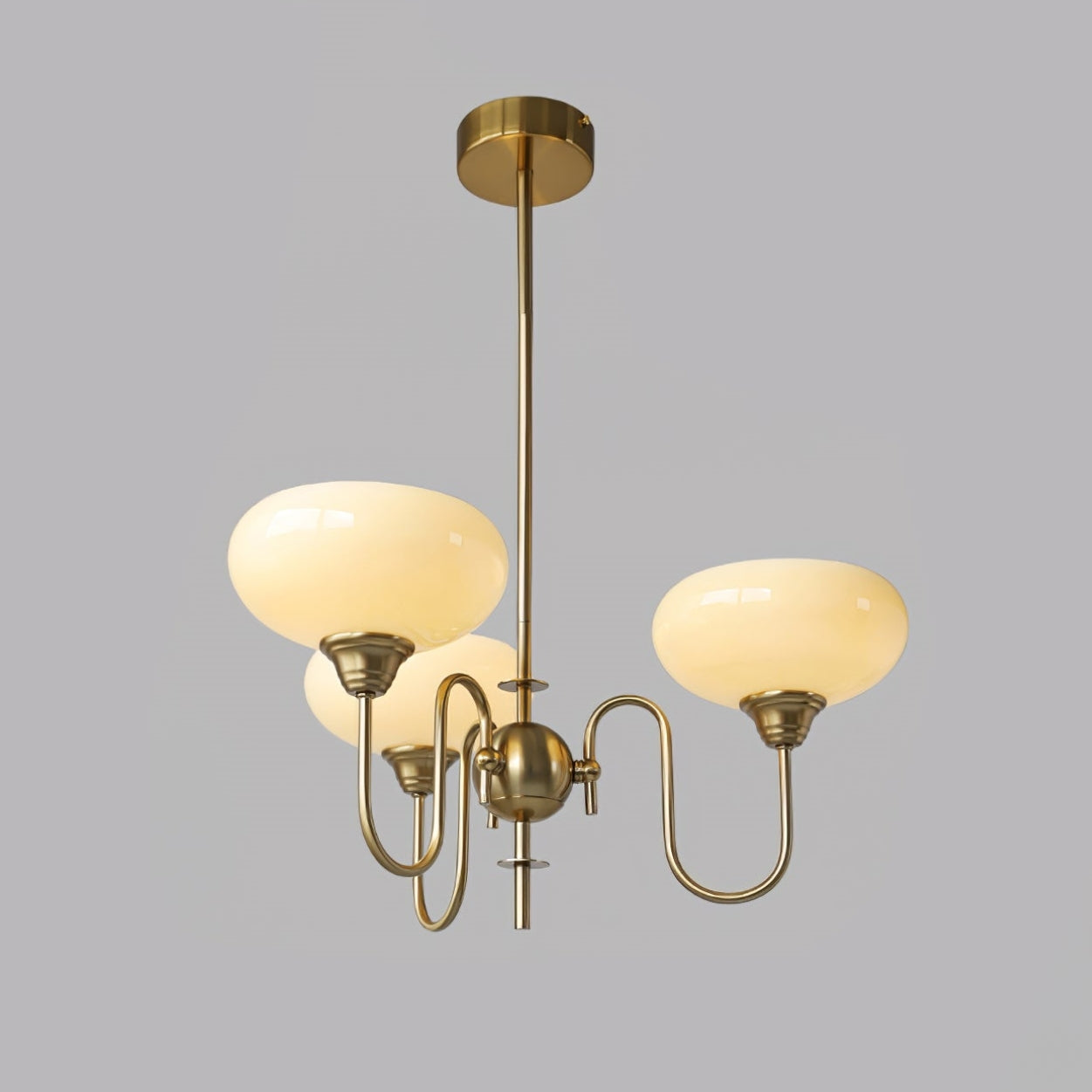 Nielsen Vintage LED Métal Verre Lustre Salon