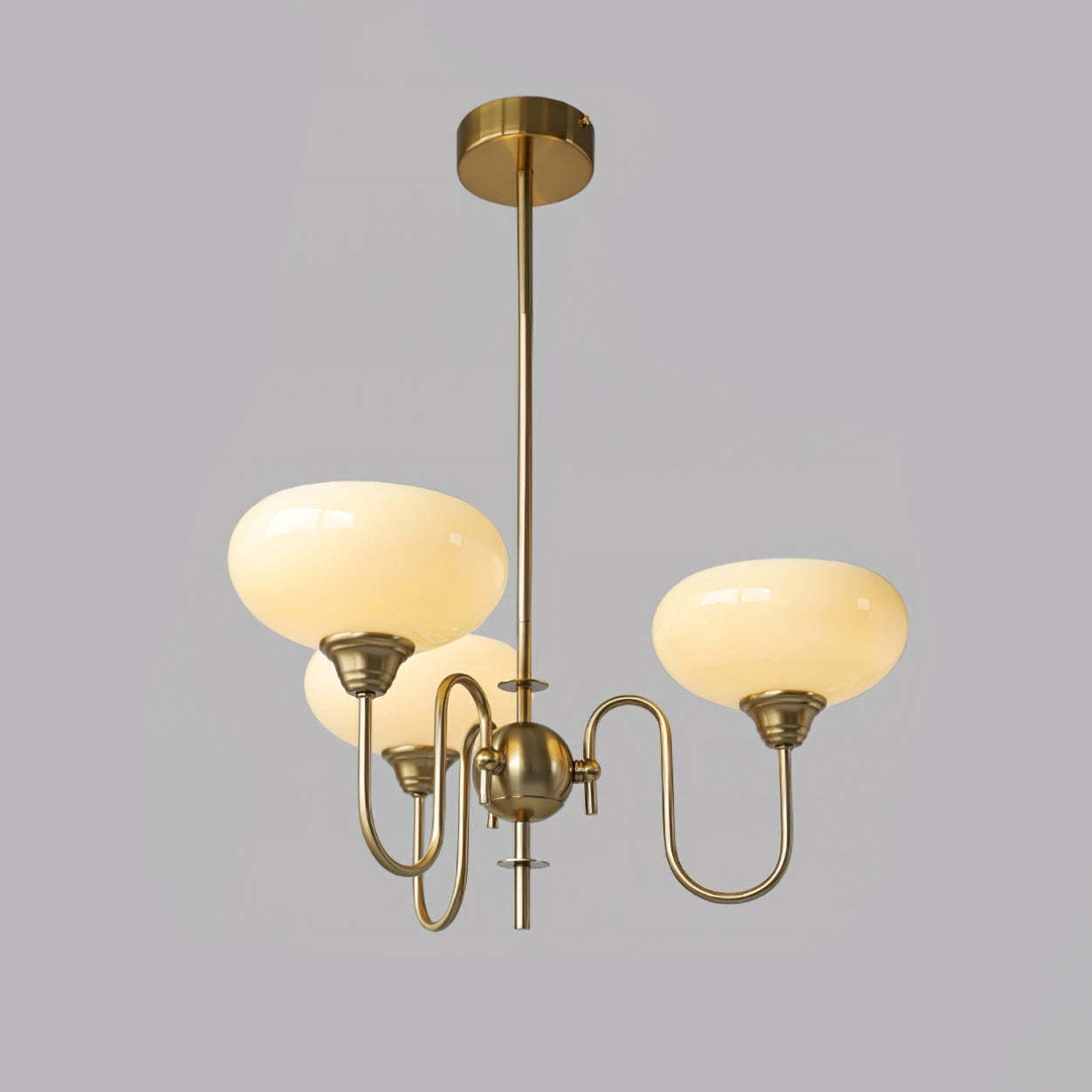 Nielsen Vintage LED Métal Verre Lustre Salon