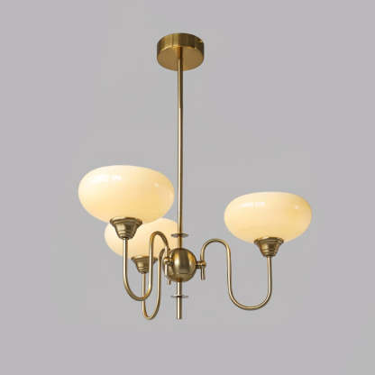Nielsen Vintage LED Métal Verre Lustre Salon