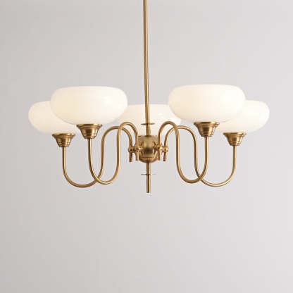 Nielsen Vintage LED Métal Verre Lustre Salon