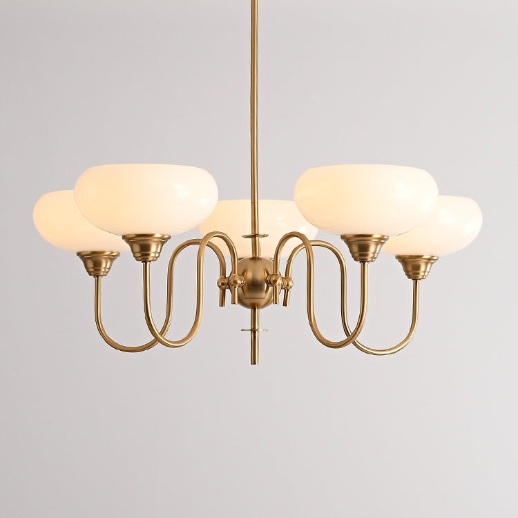 Nielsen Vintage LED Métal Verre Lustre Salon