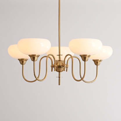 Nielsen Vintage LED Métal Verre Lustre Salon