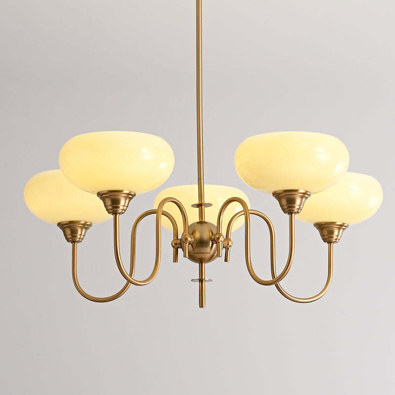 Nielsen Vintage LED Métal Verre Lustre Salon
