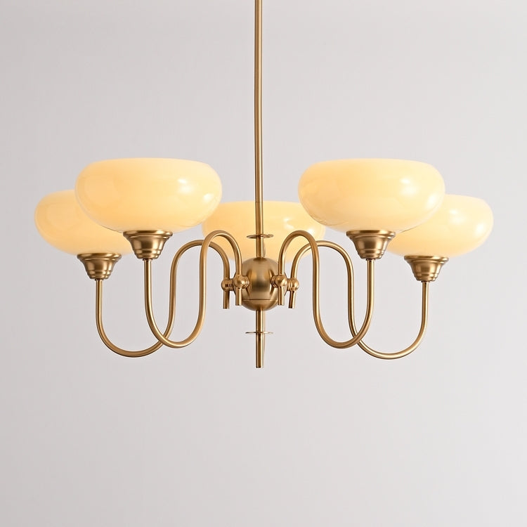 Nielsen Vintage LED Métal Verre Lustre Salon