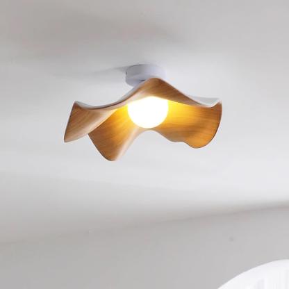 Hakka Wood Resin Ceiling Light