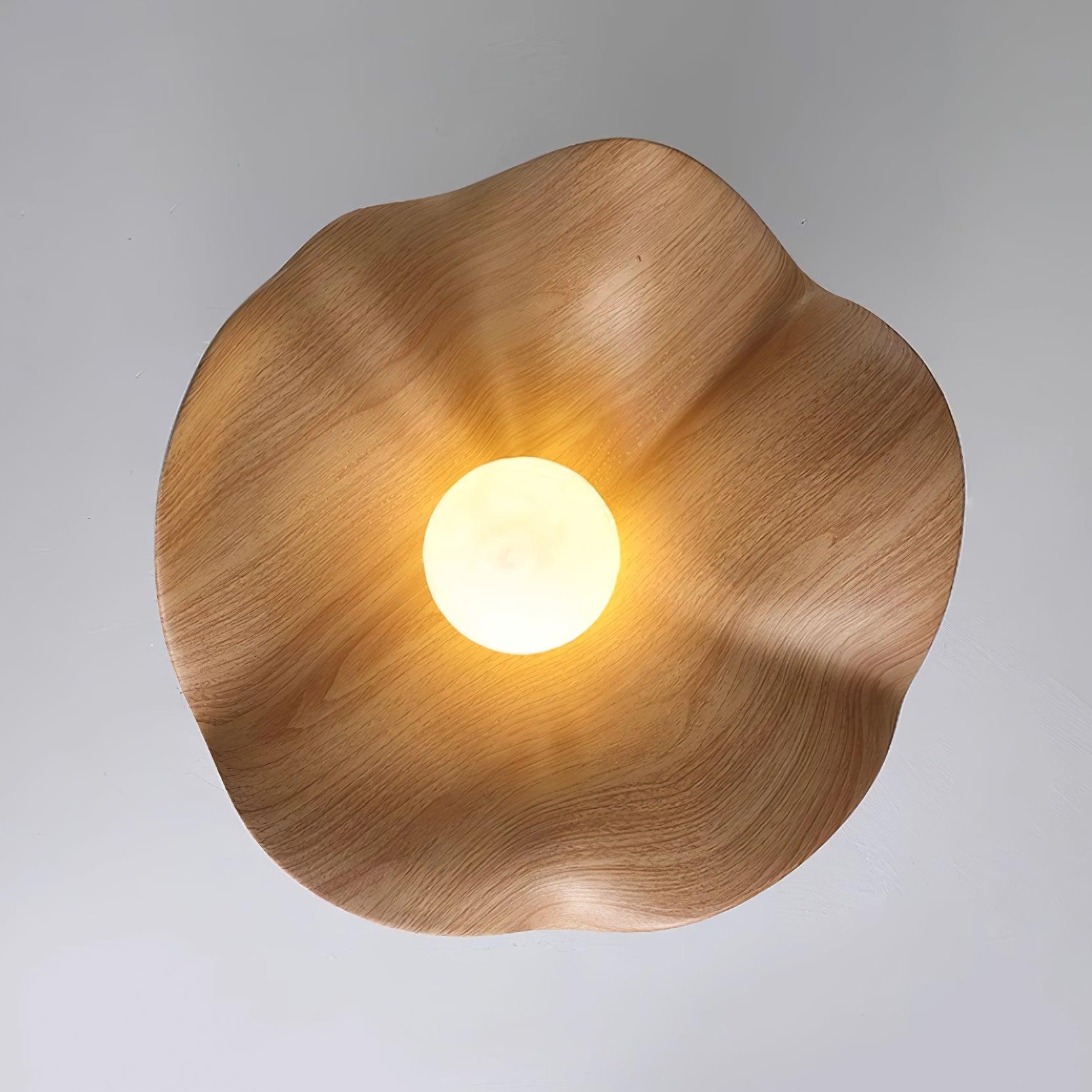 Hakka Wood Resin Ceiling Light