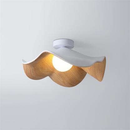 Hakka Wood Resin Ceiling Light