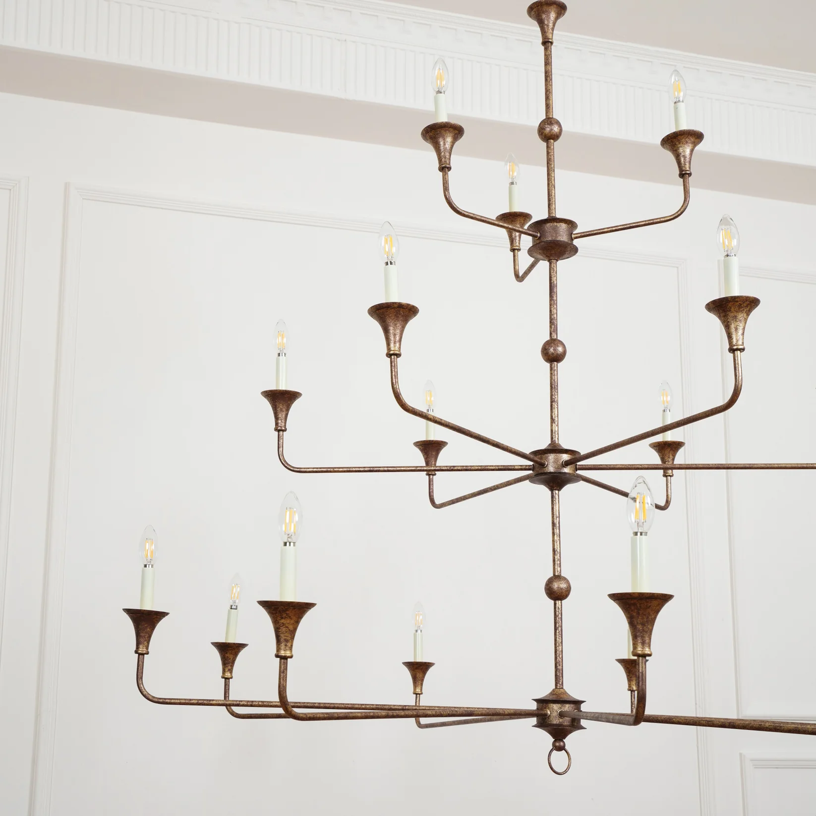 Alessio Vintage Metal Pyrite Bronze Pendant Light Dining Room Bedroom