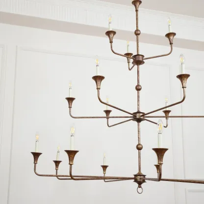Alessio Vintage Metal Pyrite Bronze Pendant Light Dining Room Bedroom