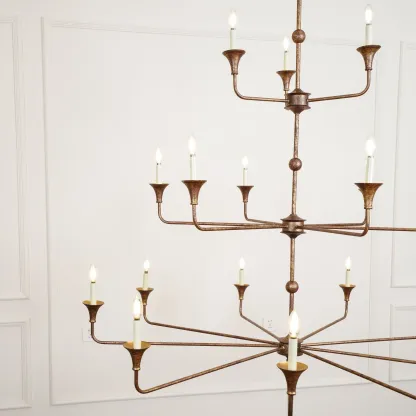 Alessio Vintage Metal Pyrite Bronze Pendant Light Dining Room Bedroom