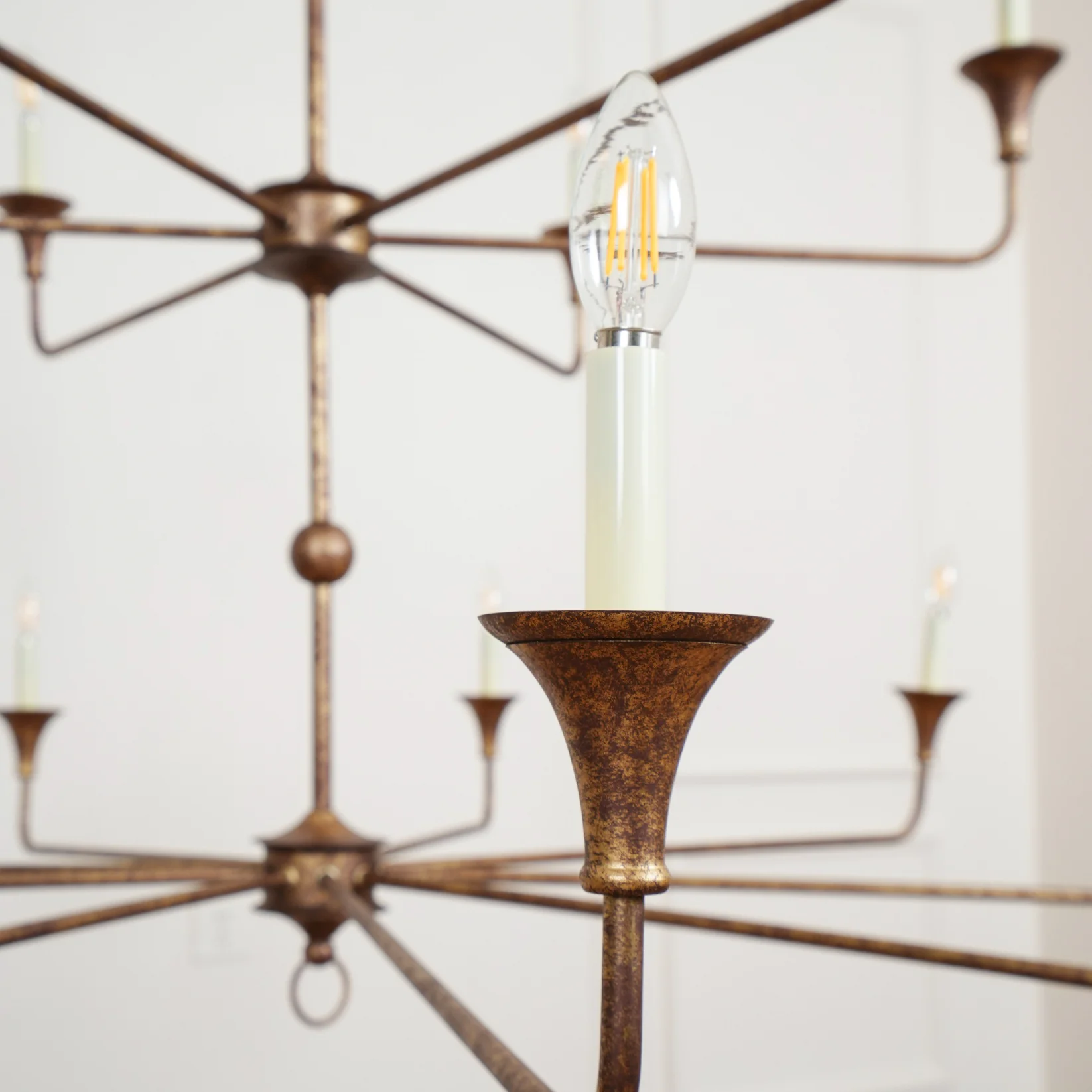 Alessio Vintage Metal Pyrite Bronze Pendant Light Dining Room Bedroom