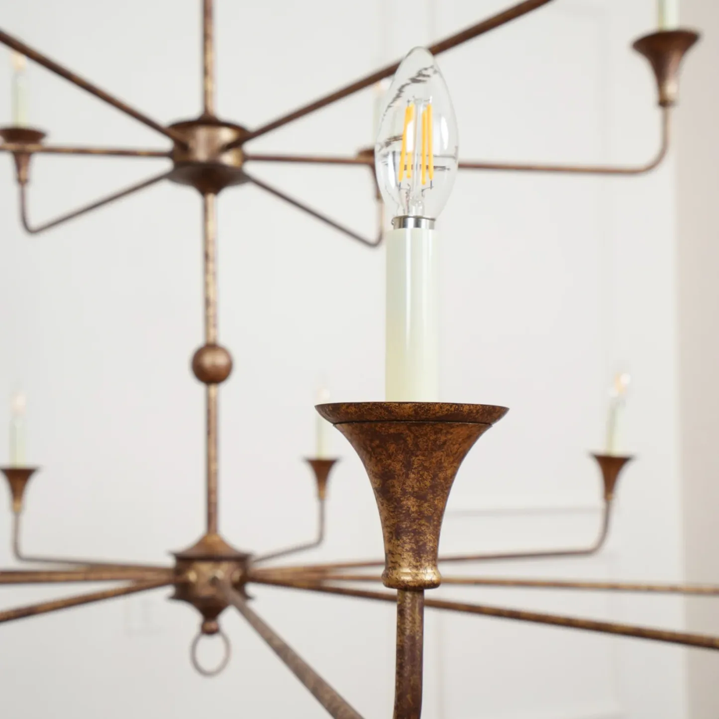 Alessio Vintage Metal Pyrite Bronze Pendant Light Dining Room Bedroom
