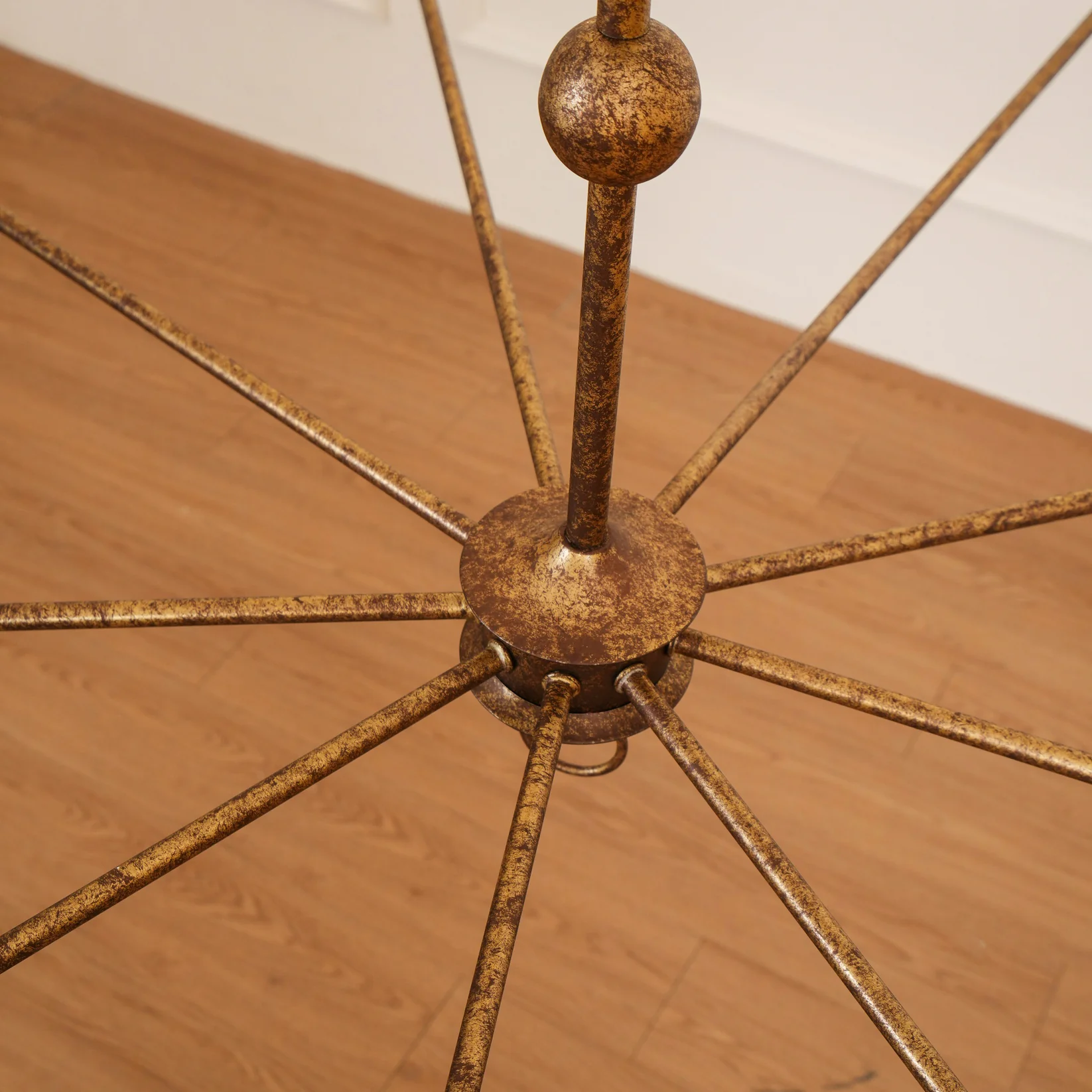 Alessio Vintage Metal Pyrite Bronze Pendant Light Dining Room Bedroom