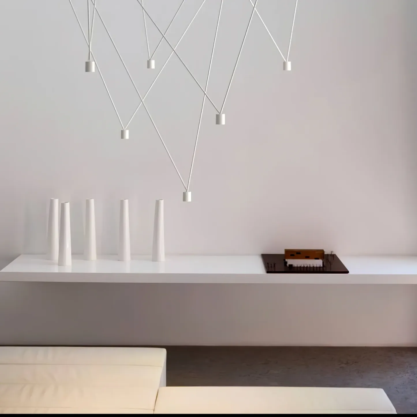 Alessio Minimalisme Métal Plastique Suspensions Chambre à Coucher Salon