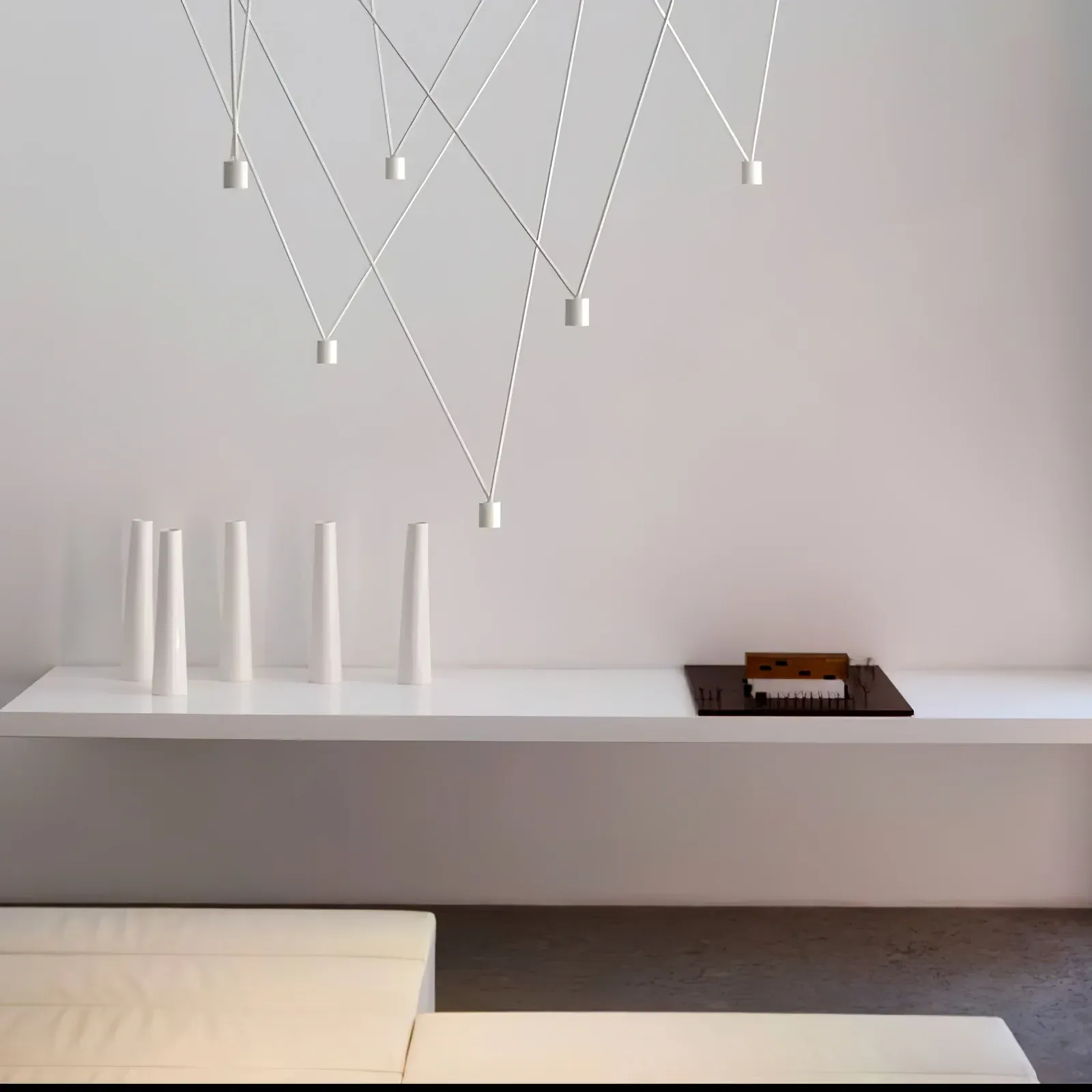 Alessio Minimalisme Métal Plastique Suspensions Chambre à Coucher Salon