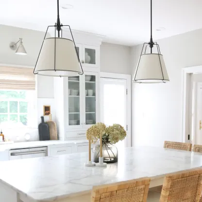 Alessio Vintage Special Metal Fabric Pendant Light Shades Dining Room