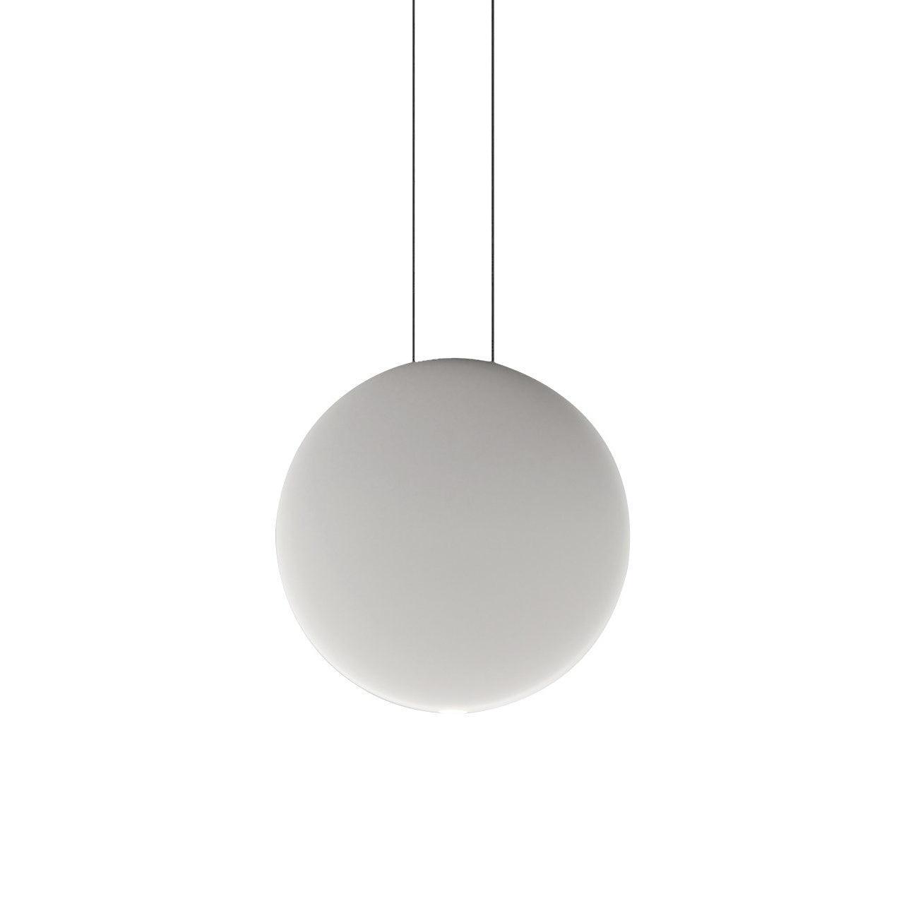 Zaid Ronde LED Suspension Noir Blanc Résine Métal Salon Chambre