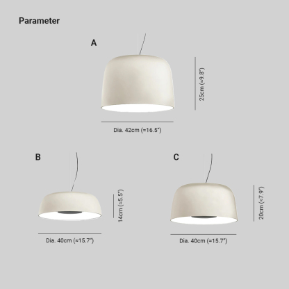 Carins Modern Round Metal Pendant Light Shades Living Study Room