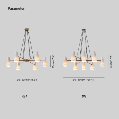 Alessio Minimalism Metal Glass Pendant Light Dining Room Bedroom