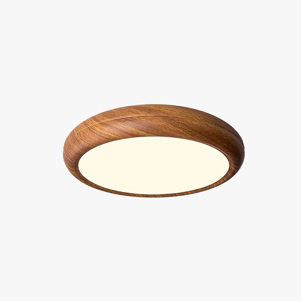 Ozawa Modern Minimalism Round Wood Ceiling Lamp Bedroom  Dining Room
