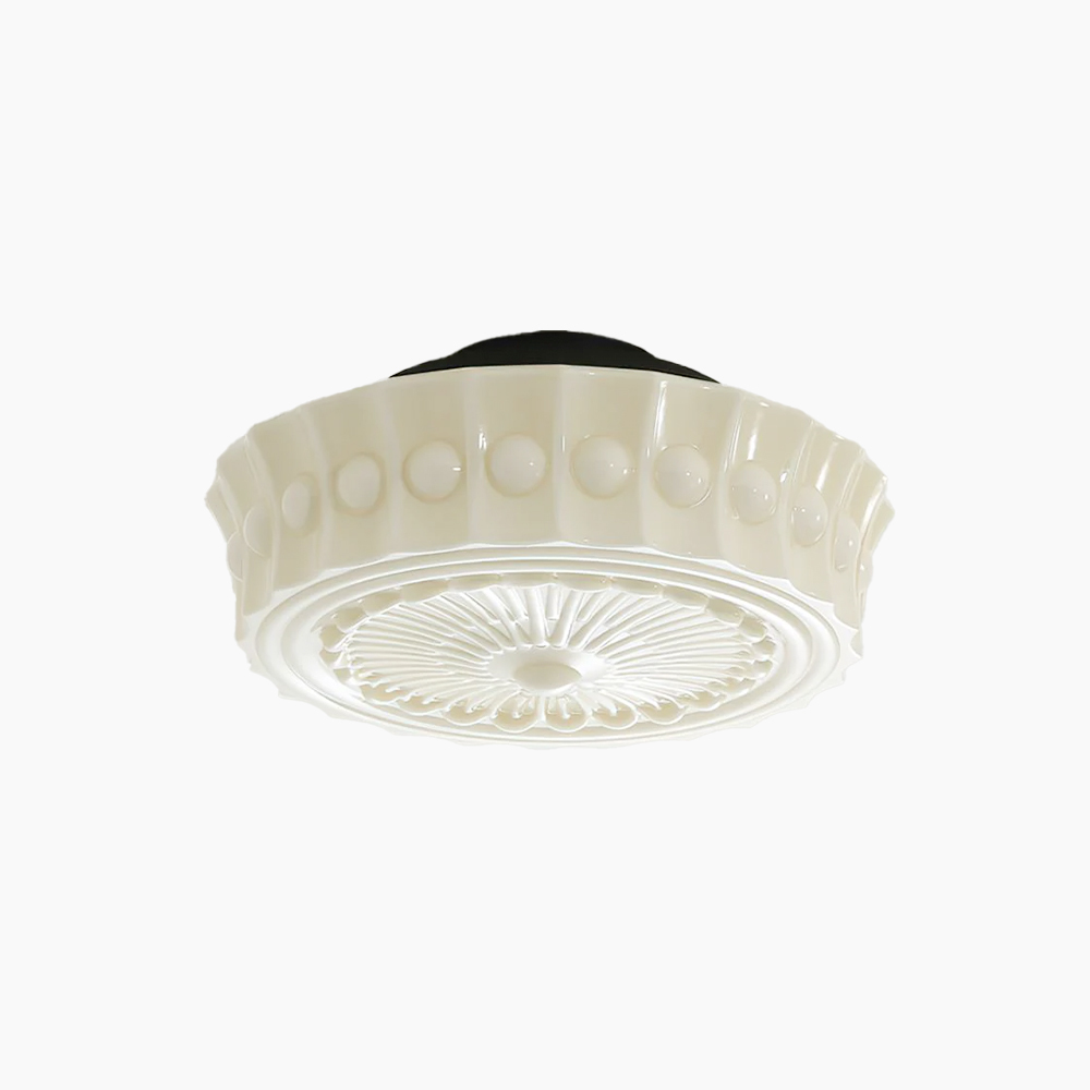 Quinn Nordic Beige White Ceiling Lamp