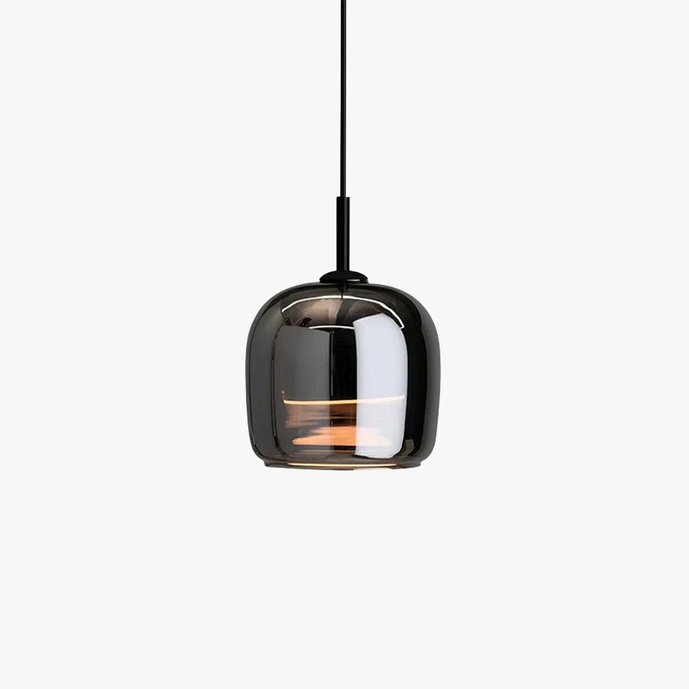 Verona Modern Smoked Glass Pendant Light