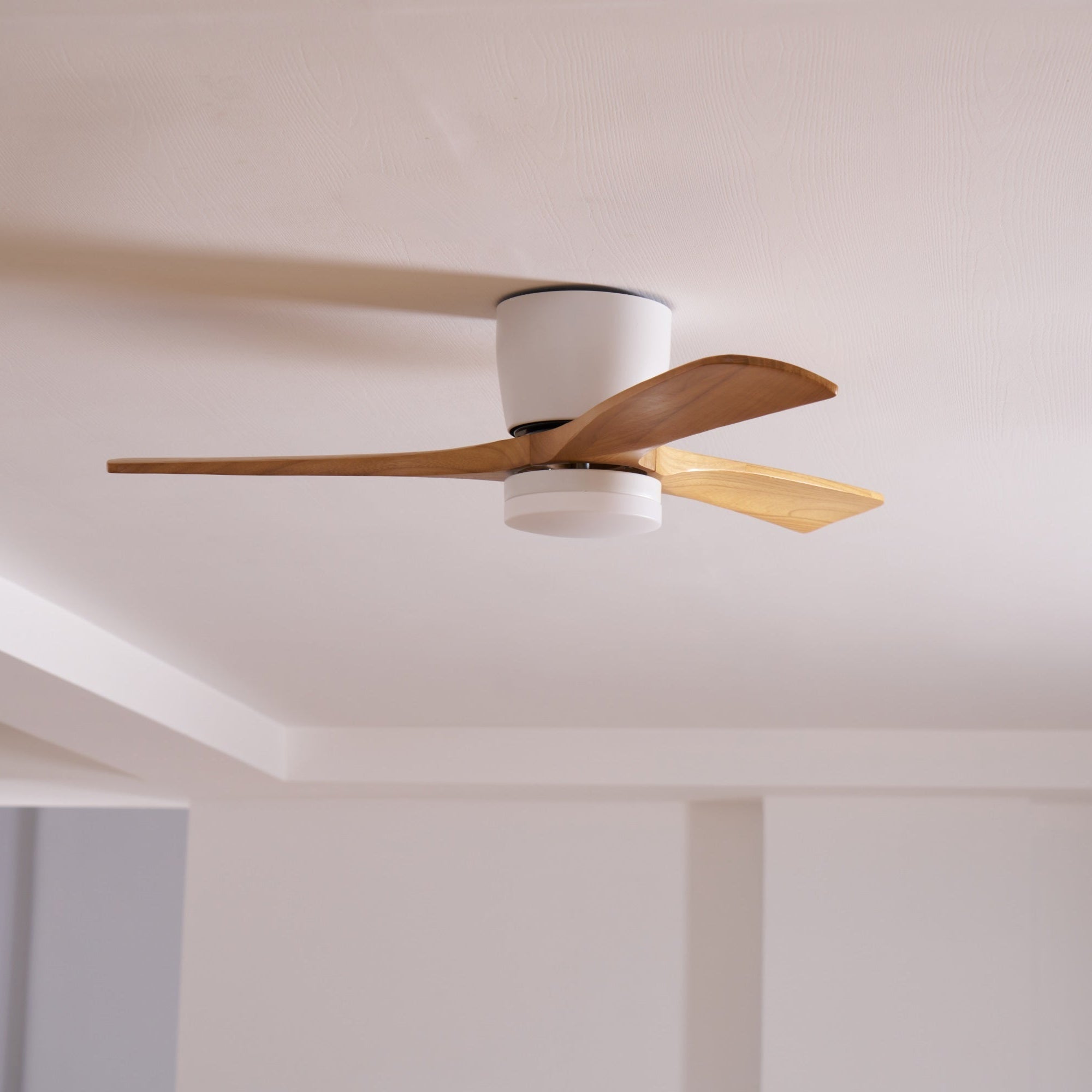 Ventilateur de plafond nordique en bois Ezra avec lumière - Neutralighting