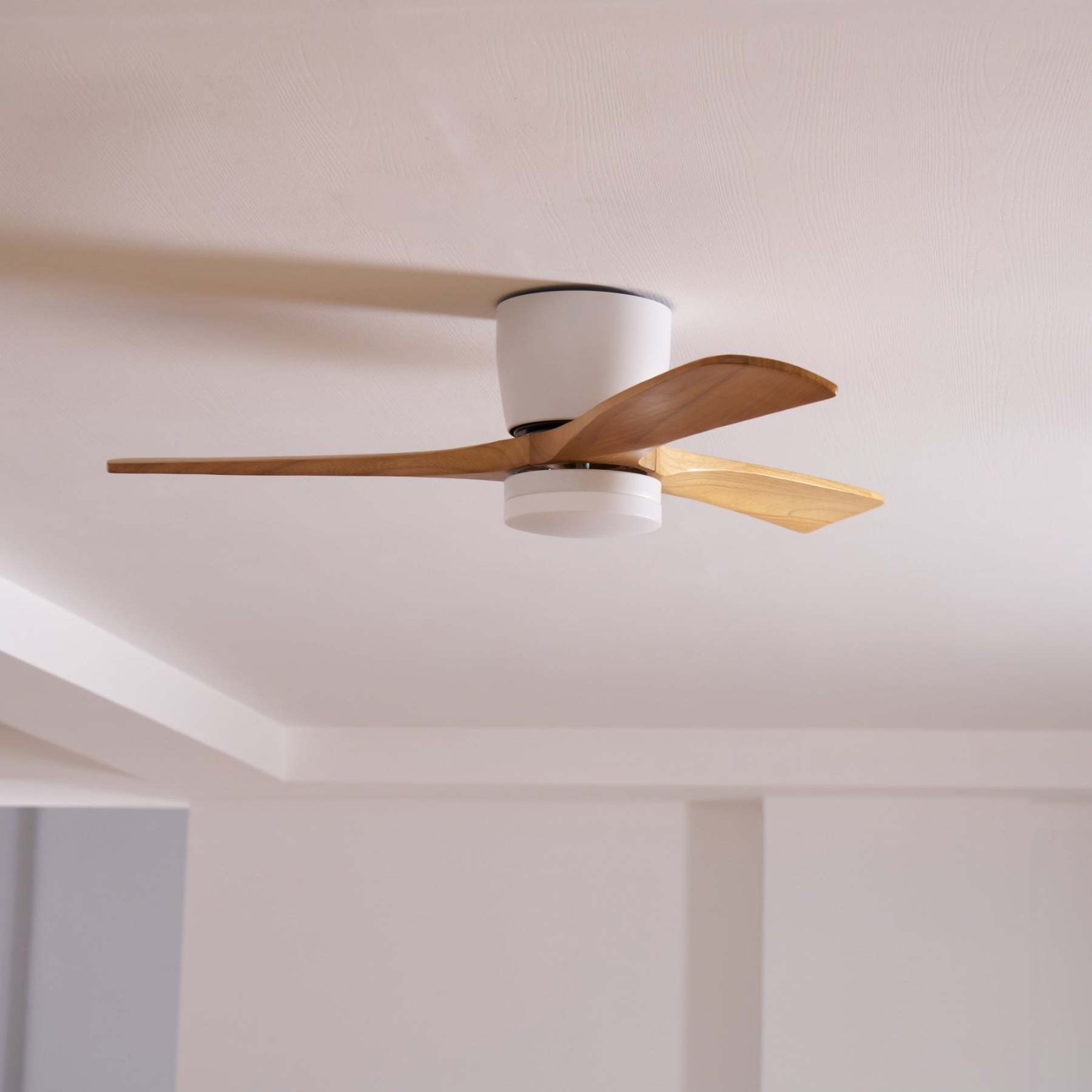 Ventilateur de plafond nordique en bois Ezra avec lumière - Neutralighting