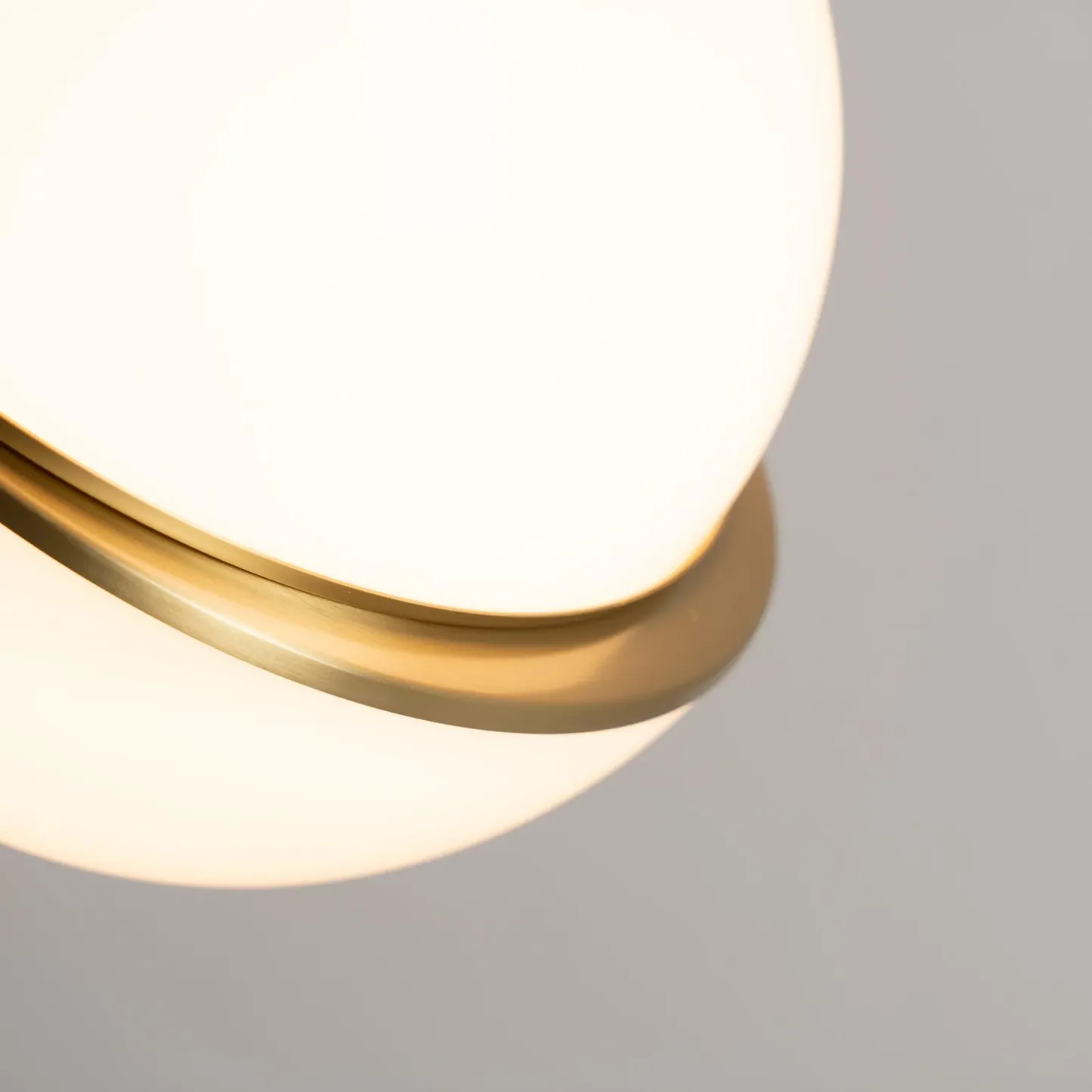 Hailie Metal Acrylic Brass White Pendant Light Bedroom Living Room