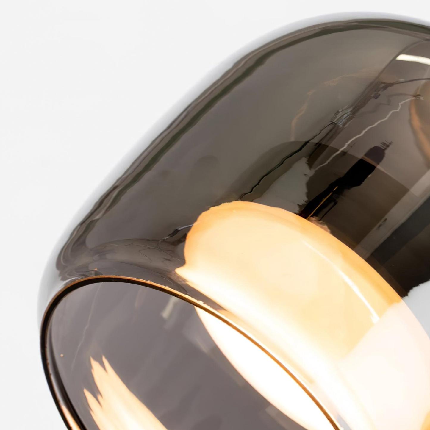 Verona Modern Smoked Glass Pendant Light