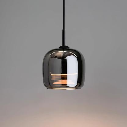 Verona Modern Smoked Glass Pendant Light