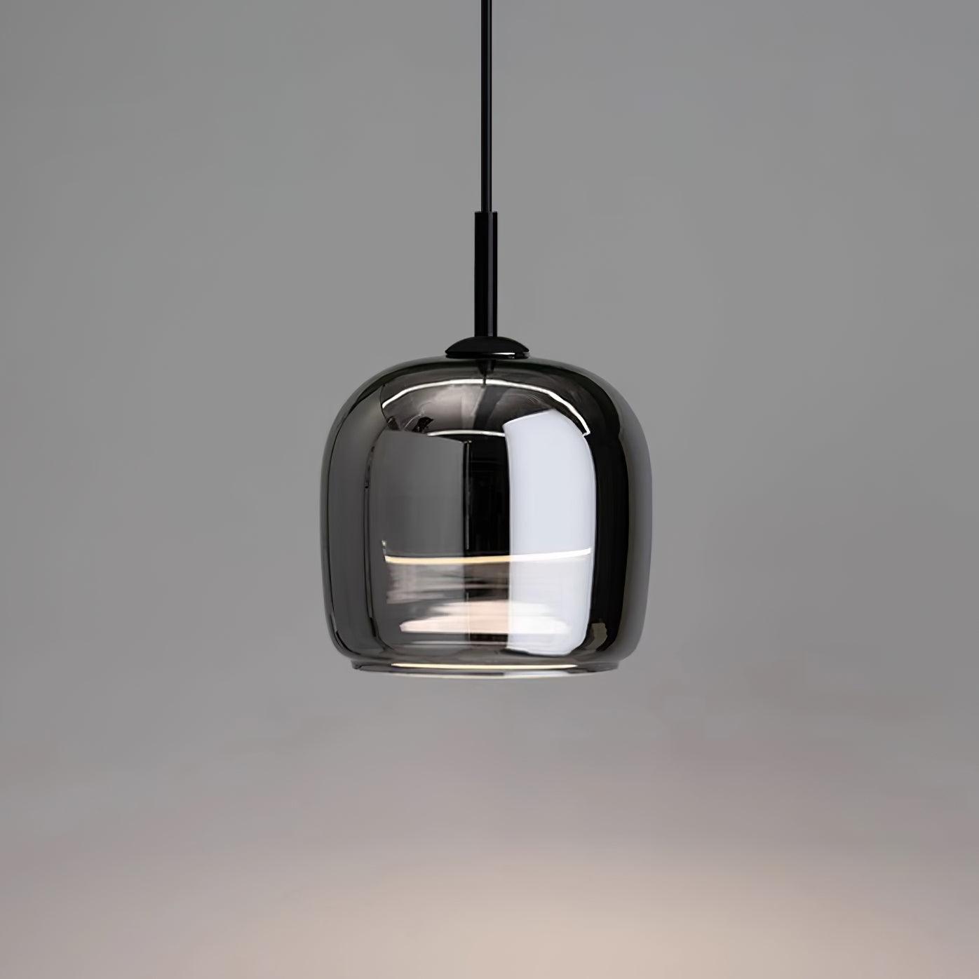 Verona Modern Smoked Glass Pendant Light