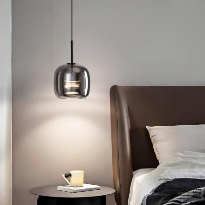 Verona Modern Smoked Glass Pendant Light