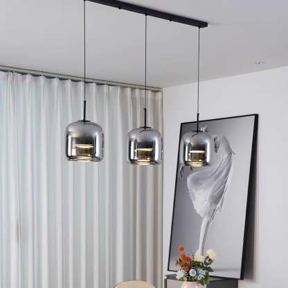 Verona Modern Smoked Glass Pendant Light