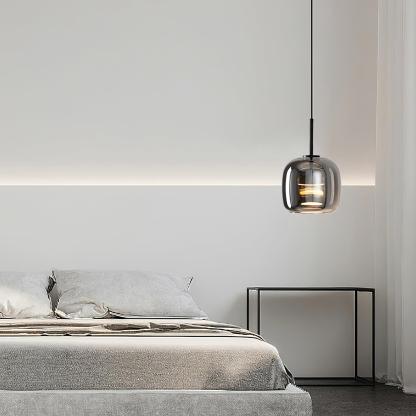 Verona Modern Smoked Glass Pendant Light