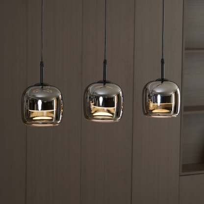 Verona Modern Smoked Glass Pendant Light