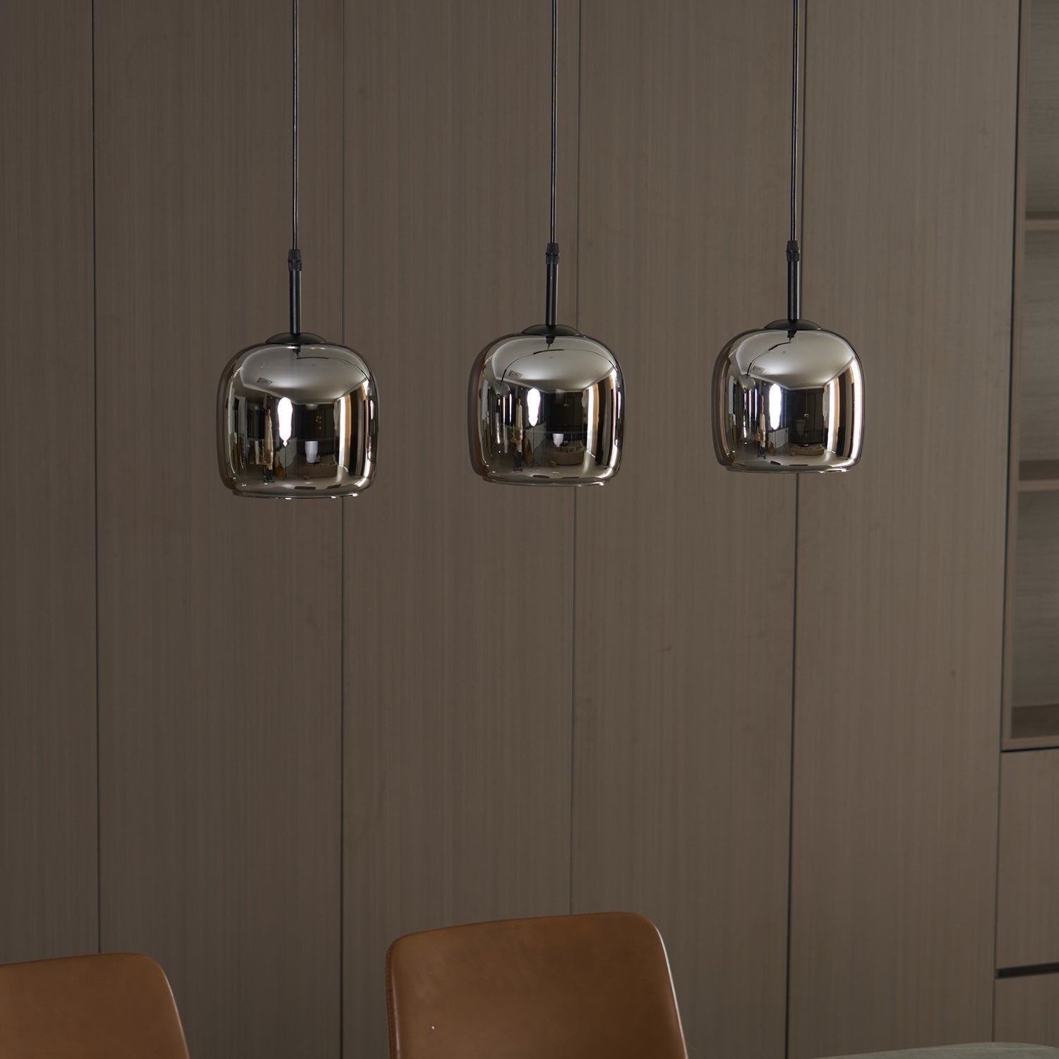 Verona Modern Smoked Glass Pendant Light