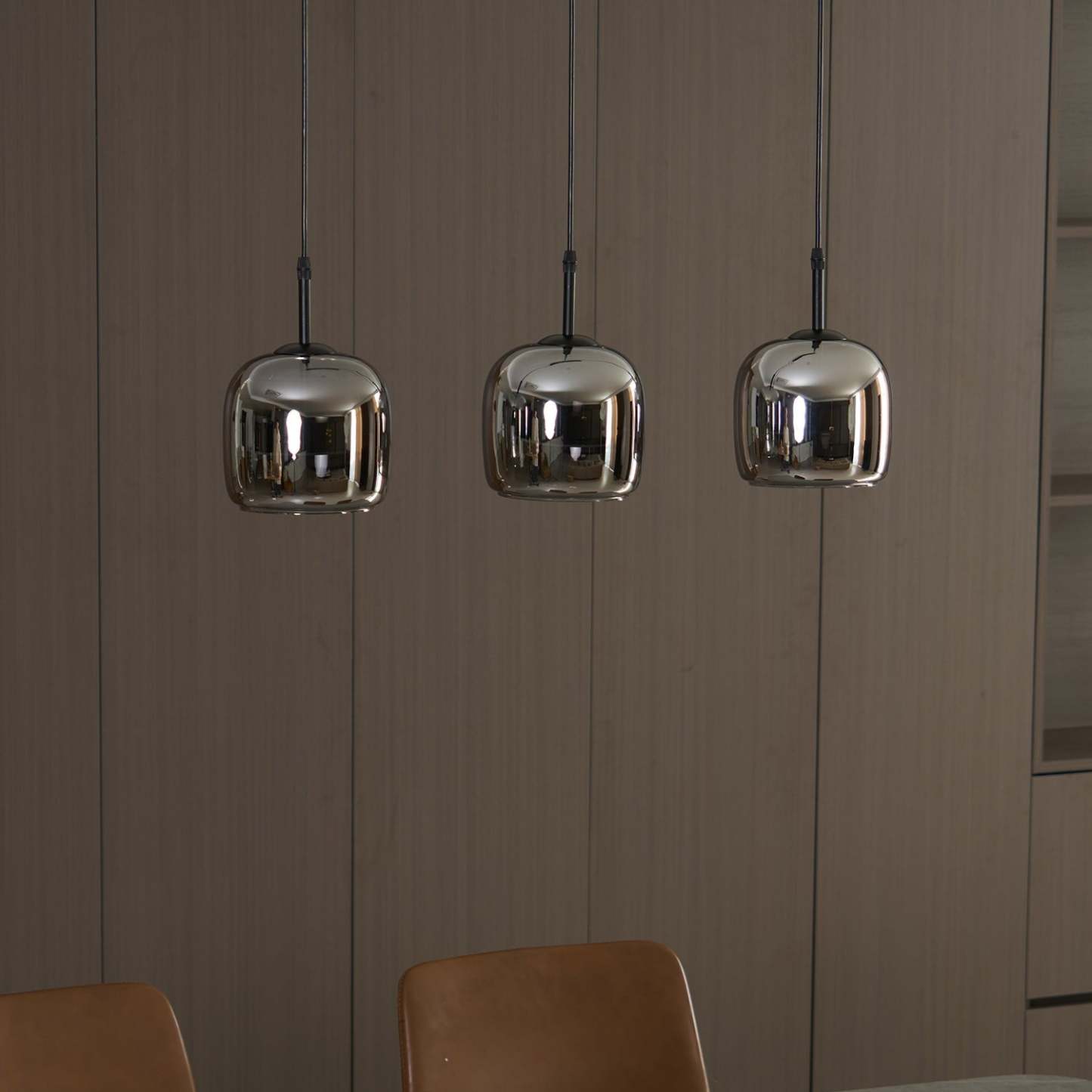 Verona Modern Smoked Glass Pendant Light