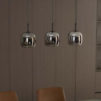 Verona Modern Smoked Glass Pendant Light