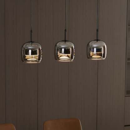 Verona Modern Smoked Glass Pendant Light