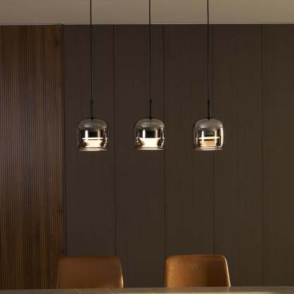 Verona Modern Smoked Glass Pendant Light