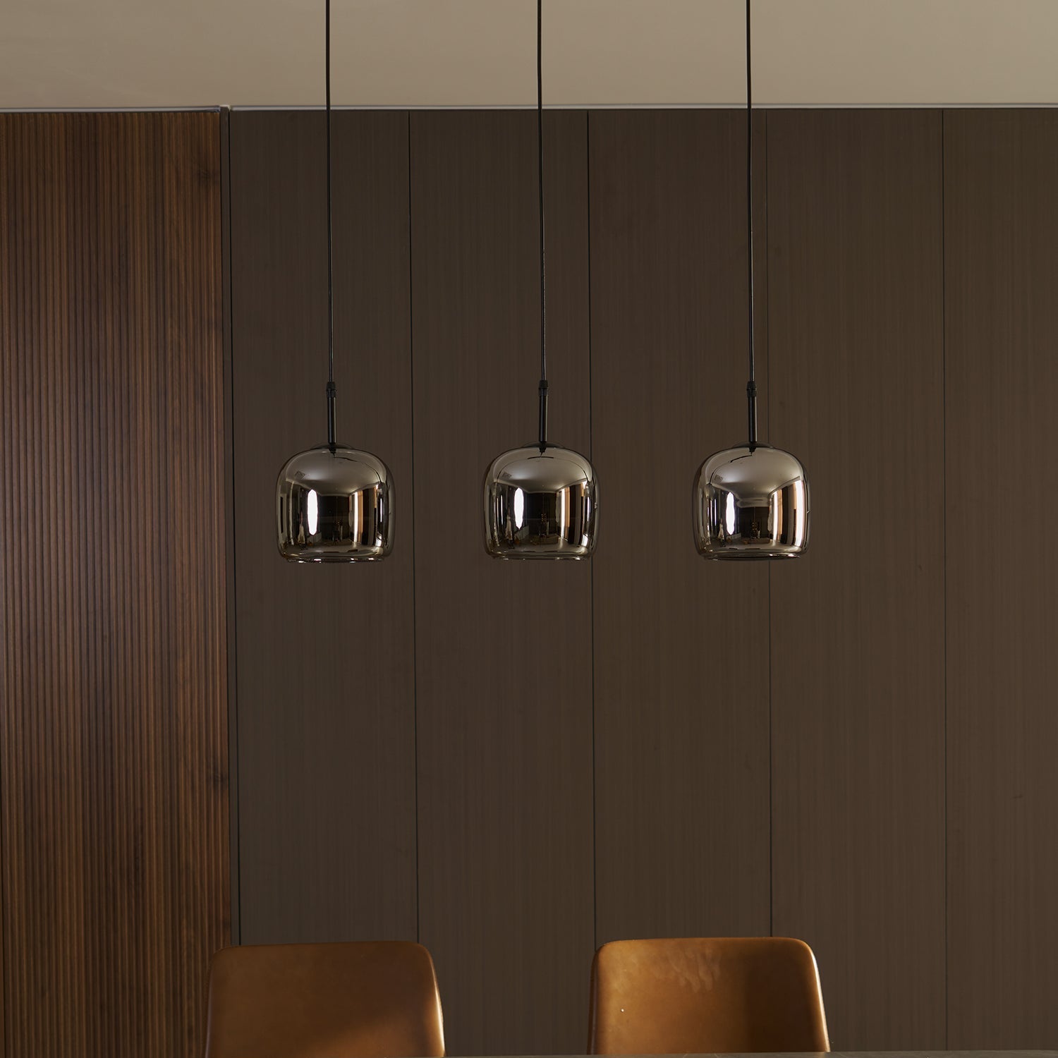 Verona Modern Smoked Glass Pendant Light