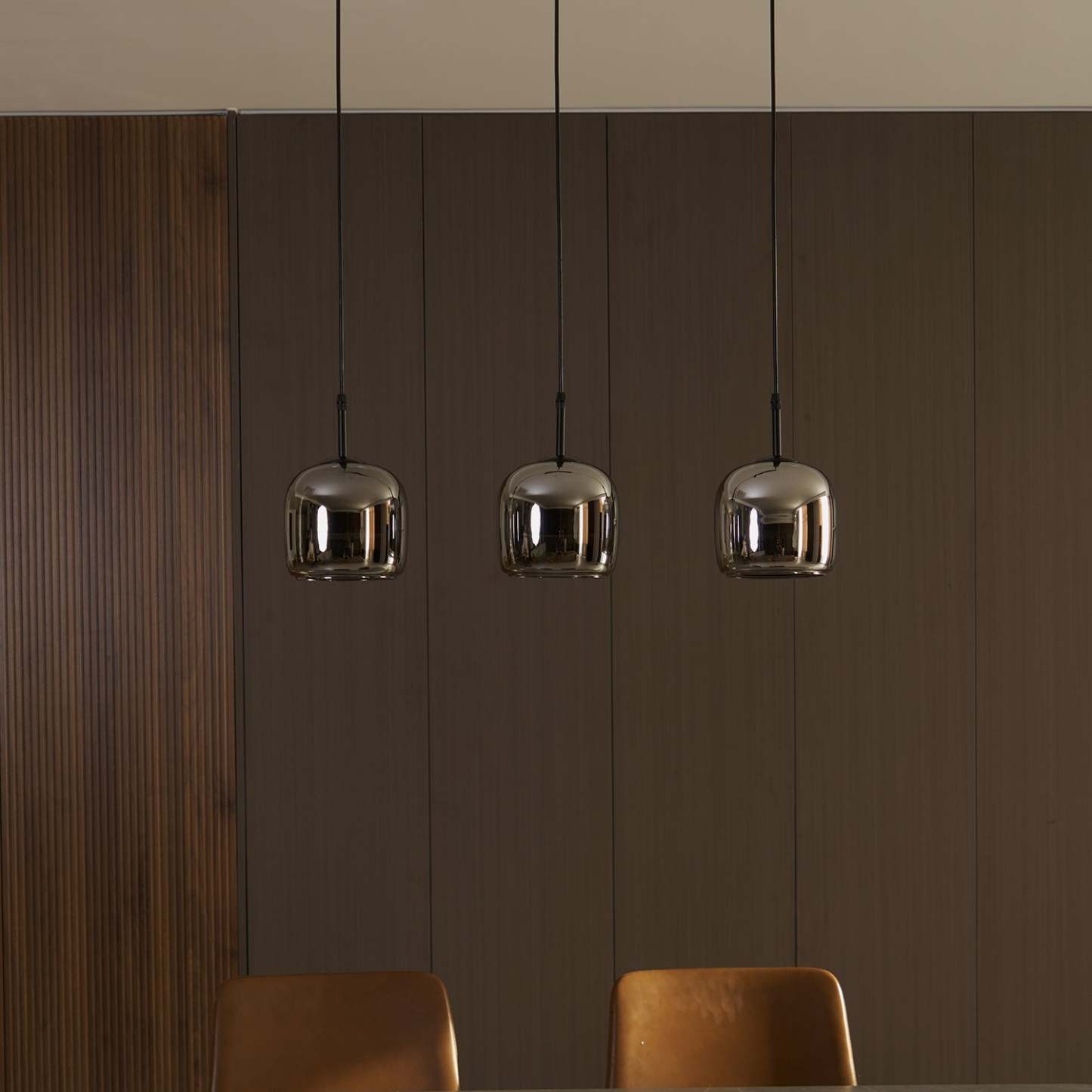 Verona Modern Smoked Glass Pendant Light