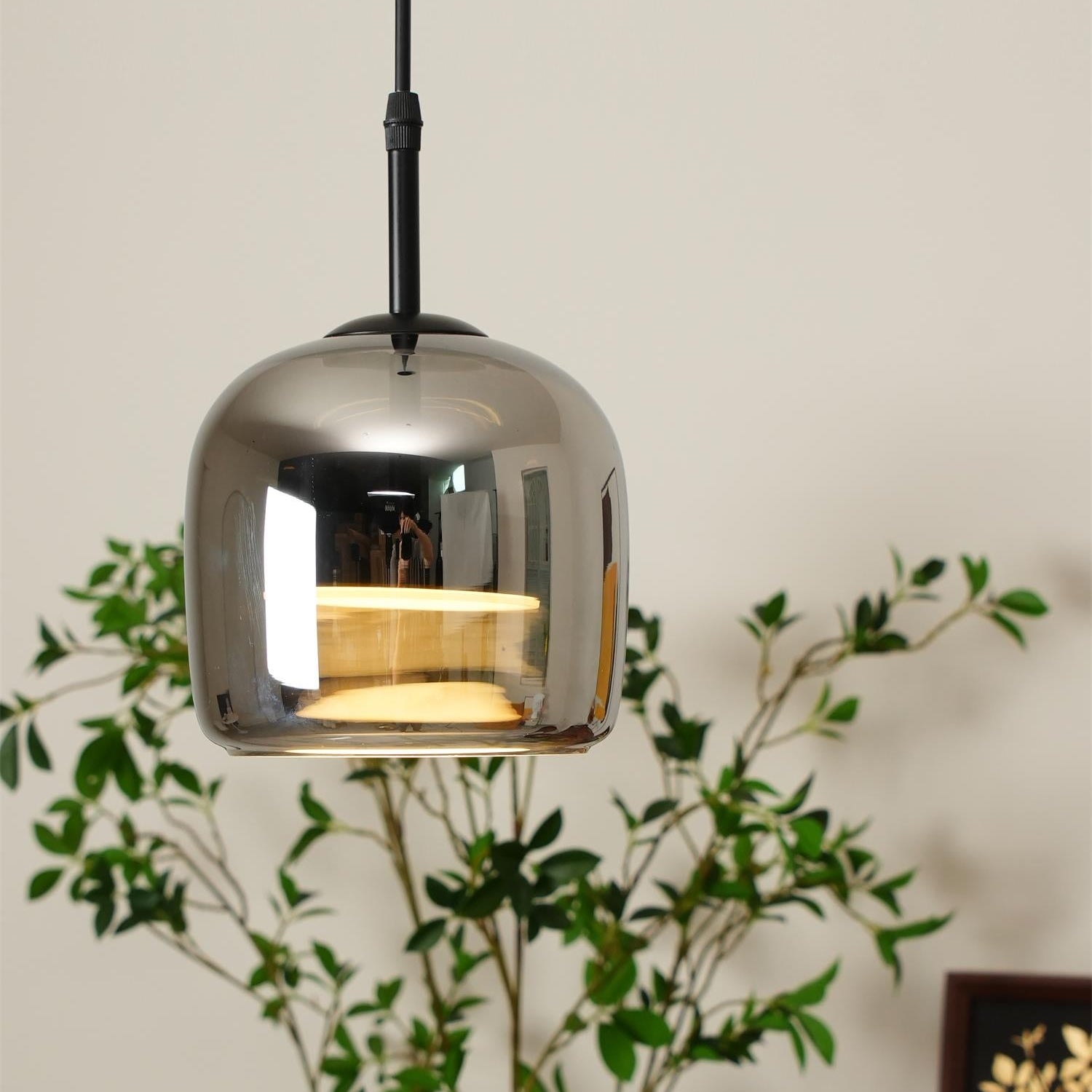 Verona Modern Smoked Glass Pendant Light
