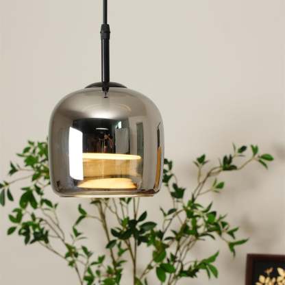 Verona Modern Smoked Glass Pendant Light